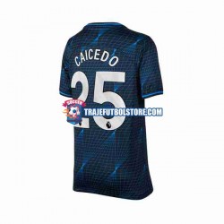 Camiseta 2ª Chelsea Moises Caicedo 25 Hombre 2023-2024 Manga Corta