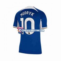 Camiseta 1ª Chelsea Mykhaylo Mudryk 10 Hombre 2023-2024 Manga Corta