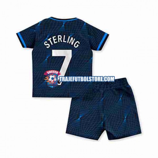 Camiseta 2ª Chelsea Raheem Sterling 7 Niño 2023-2024 Manga Corta