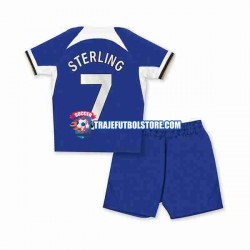 Camiseta 1ª Chelsea Raheem Sterling 7 Niño 2023-2024 Manga Corta
