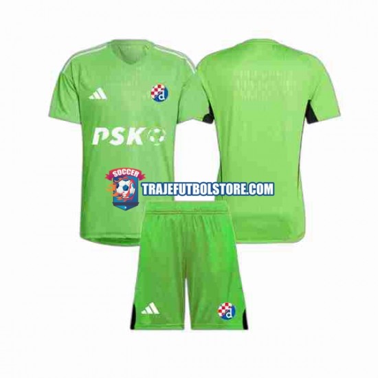 Camiseta 1ª Dinamo Zagreb Portero Niño 2023-2024 Manga Corta