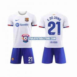 Camiseta 2ª FC Barcelona Frenkie de Jong 21 Niño 2023-2024 Manga Corta