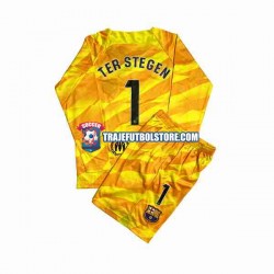 Camiseta 4ª FC Barcelona Ter Stegen 1 Portero Niño 2023-2024 ML