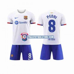 Camiseta 2ª FC Barcelona Pedri 8 Niño 2023-2024 Manga Corta