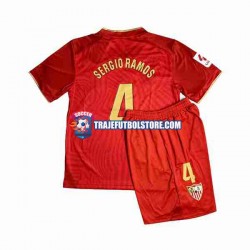 Camiseta 2ª Sevilla FC Sergio Ramos 4 Niño 2023-2024 Manga Corta