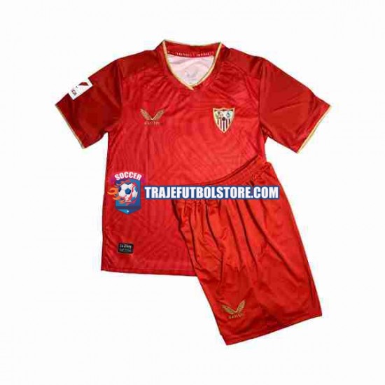 Camiseta 2ª Sevilla FC Sergio Ramos 4 Niño 2023-2024 Manga Corta