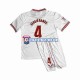 Camiseta 1ª Sevilla FC Sergio Ramos 4 Niño 2023-2024 Manga Corta