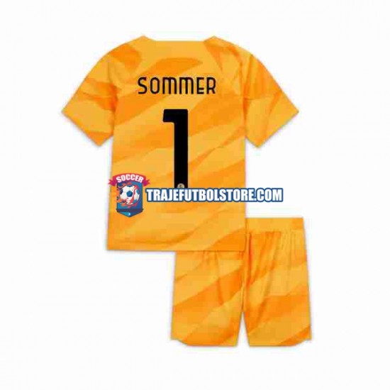 Camiseta 1ª Inter Milan Sommer 1 Portero Niño 2023-2024 Manga Corta