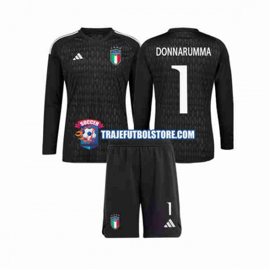Camiseta 2ª Italia Donnarumma 1 Portero Niño 2023 ML