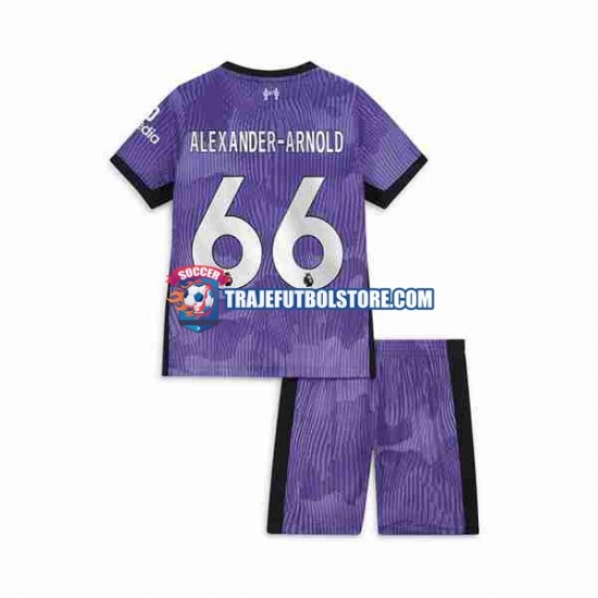 Camiseta 3ª Liverpool Alexander-Arnold 66 Niño 2023-2024 Manga Corta