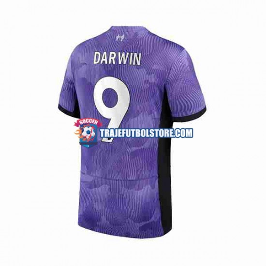 Camiseta 3ª Liverpool Darwin Nunez 9 Hombre 2023-2024 Manga Corta