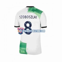 Camiseta 2ª Liverpool Dominik Szoboszlai 8 Hombre 2023-2024 Manga Corta