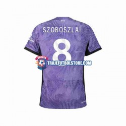 Camiseta 3ª Liverpool Dominik Szoboszlai 8 Hombre 2023-2024 Manga Corta