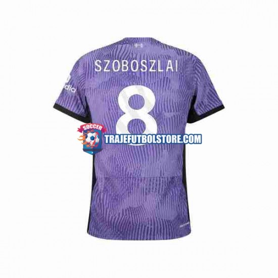 Camiseta 3ª Liverpool Dominik Szoboszlai 8 Hombre 2023-2024 Manga Corta