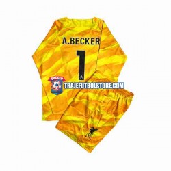 Camiseta 3ª Liverpool A.Becker 1 Portero Niño 2023-2024 ML