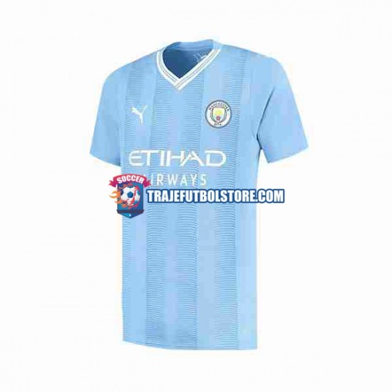 Camiseta 1ª Manchester City Haaland 9 Special Printing Hombre 2023-2024 Manga Corta