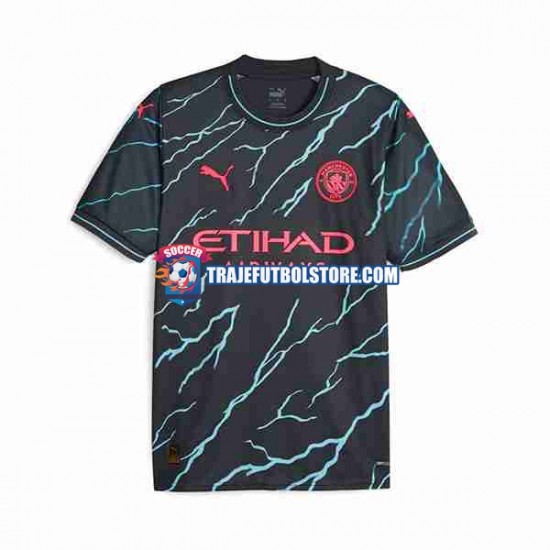 Camiseta 3ª Manchester City Haaland 9 Special Printing Hombre 2023-2024 Manga Corta