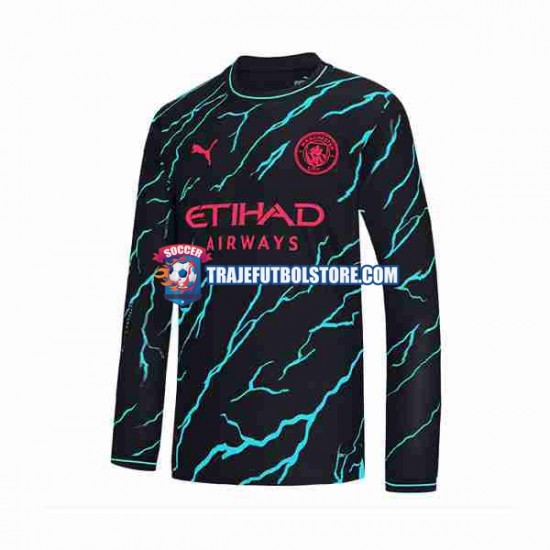 Camiseta 3ª Manchester City Hombre 2023-2024 ML