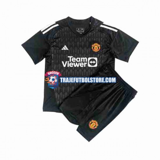 Camiseta 3ª Manchester United Portero Niño 2023-2024 Manga Corta
