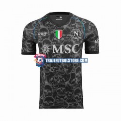 Camiseta 1ª Napoli Halloween Hombre 2023-2024 Manga Corta