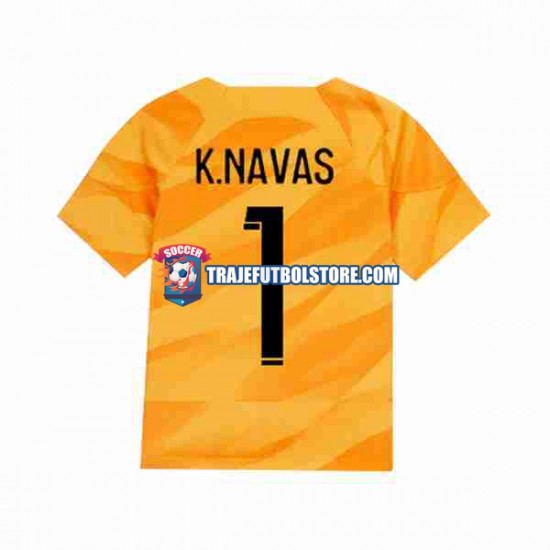 Camiseta 2ª Paris Saint-Germain K.NAVAS 1 Portero Hombre 2023-2024 Manga Corta