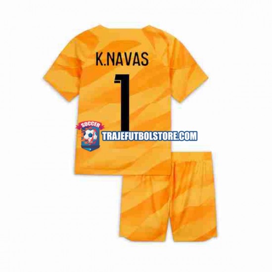 Camiseta 2ª Paris Saint-Germain K.NAVAS 1 Portero Niño 2023-2024 Manga Corta