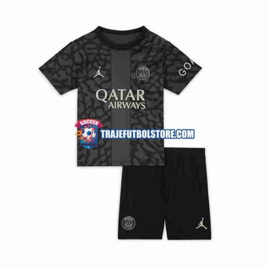 Camiseta 3ª Paris Saint-Germain Niño 2023-2024 Manga Corta