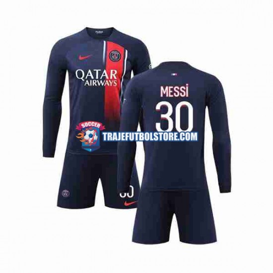 Camiseta 1ª Paris Saint-Germain Lionel Messi 30 Niño 2023-2024 ML