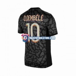 Camiseta 3ª Paris Saint-Germain O.Dembele 10 Hombre 2023-2024 Manga Corta