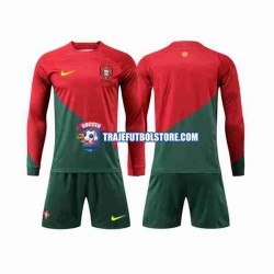 Camiseta 1ª Portugal Niño Copa Mundial 2022 ML