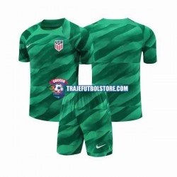 Camiseta 1ª Estados Unidos Portero Niño 2023-2024 Manga Corta