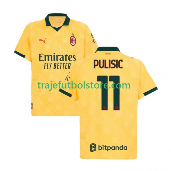 Camiseta 3ª AC Milan Christian Pulisic 11 Hombre 2025-2026 Manga Corta