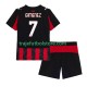 Camiseta 1ª AC Milan Santiago Gimenez 7 Niño 2025-2026 Manga Corta