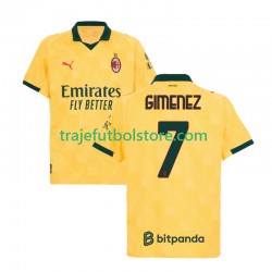 Camiseta 3ª AC Milan Santiago Gimenez 7 Hombre 2025-2026 Manga Corta