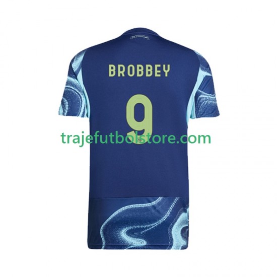 Camiseta 2ª AFC Ajax Brian Brobbey 9 Hombre 2025-2026 Manga Corta
