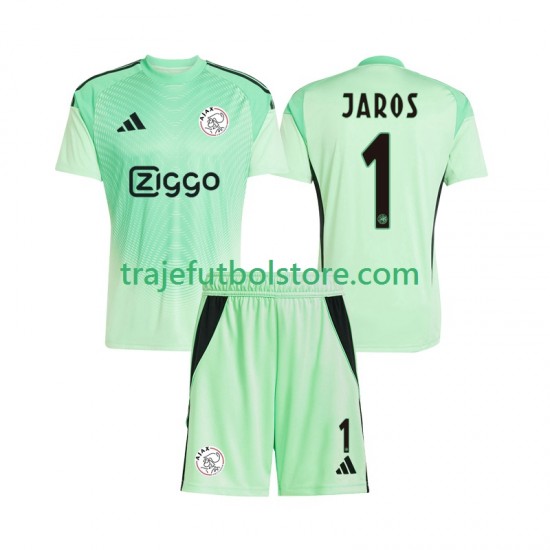 Camiseta 1ª AFC Ajax Vitezslav Jaros 1 Portero Niño 2025-2026 Manga Corta