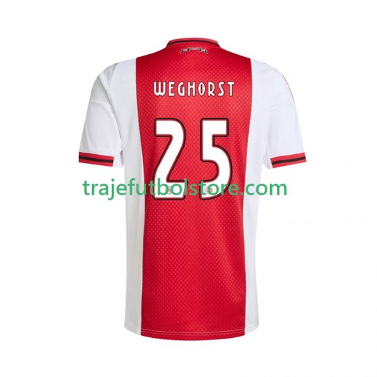 Camiseta 1ª AFC Ajax Wout Weghorst 25 Hombre 2025-2026 Manga Corta