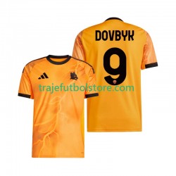 Camiseta 2ª AS Roma Artem Dovbyk 9 Hombre 2025-2026 Manga Corta