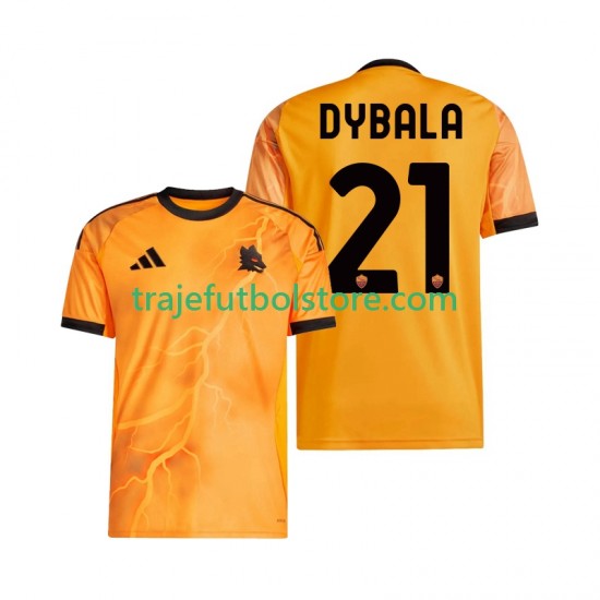 Camiseta 2ª AS Roma Dybala 21 Hombre 2025-2026 Manga Corta
