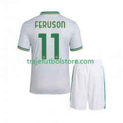 Camiseta 3ª AS Roma Evan Ferguson 11 Niño 2025-2026 Manga Corta