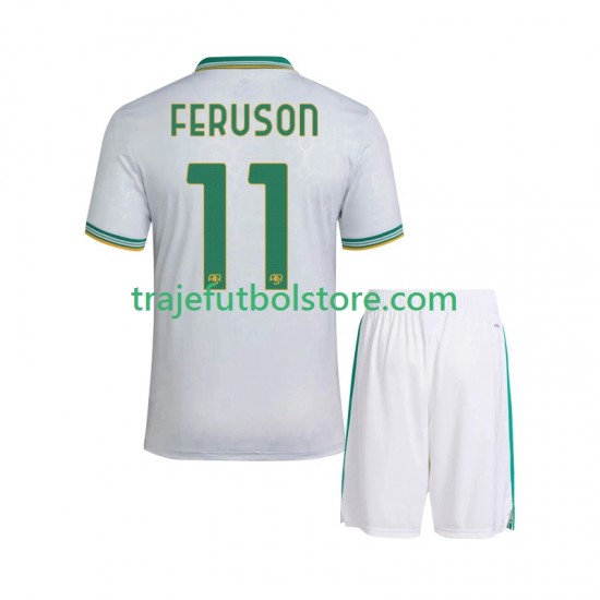 Camiseta 3ª AS Roma Evan Ferguson 11 Niño 2025-2026 Manga Corta