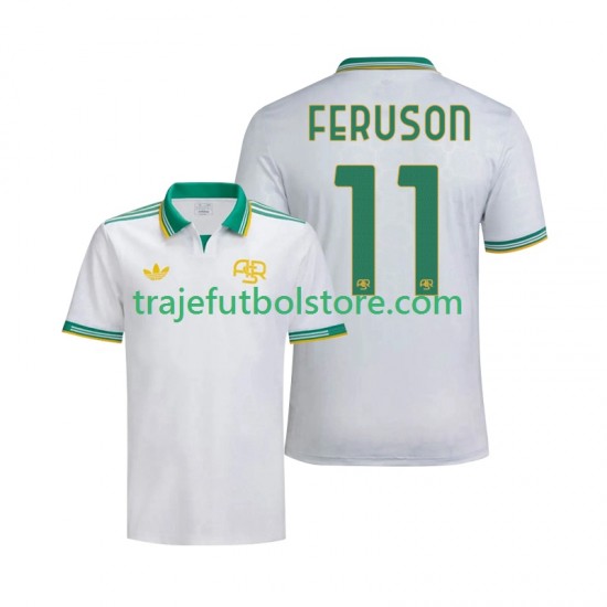 Camiseta 3ª AS Roma Evan Ferguson 11 Hombre 2025-2026 Manga Corta