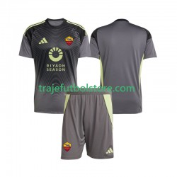 Camiseta 1ª AS Roma Portero Niño 2025-2026 Manga Corta