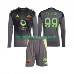 Camiseta 1ª AS Roma Mile Svilar 99 Portero Niño 2025-2026 ML