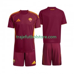 Camiseta 1ª AS Roma Niño 2025-2026 Manga Corta