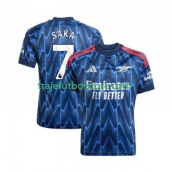 Camiseta 2ª Arsenal Bukayo Saka 7 Hombre 2025-2026 Manga Corta