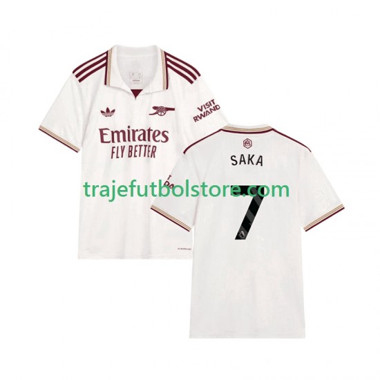 Camiseta 3ª Arsenal Bukayo Saka 7 Hombre 2025-2026 Manga Corta