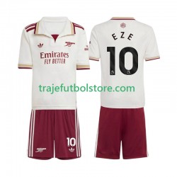 Camiseta 3ª Arsenal Eberechi Eze 10 Niño 2025-2026 Manga Corta