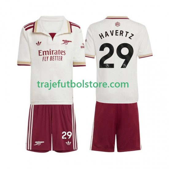 Camiseta 3ª Arsenal Kai Havertz 29 Niño 2025-2026 Manga Corta