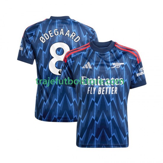 Camiseta 2ª Arsenal Martin Odegaard 8 Hombre 2025-2026 Manga Corta